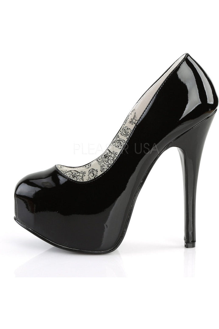 TEEZE-06 Pump | Black Patent-Bordello-Pumps-SEXYSHOES.COM