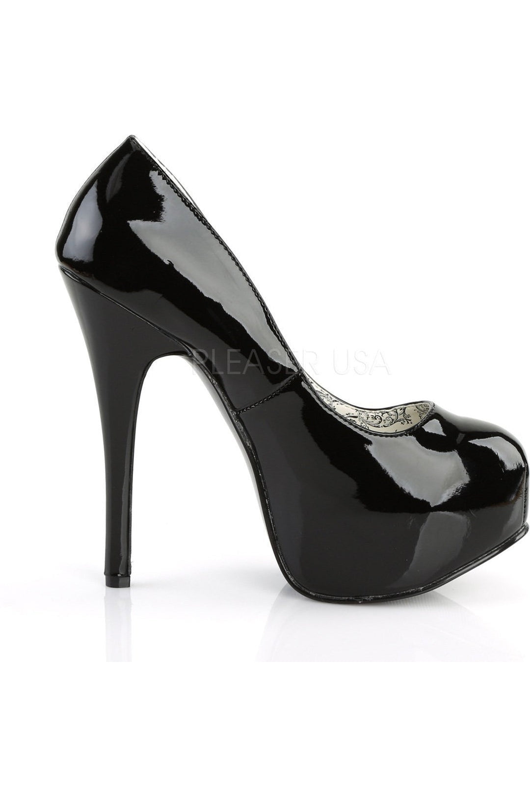 Bordello TEEZE-06 Pump in Black Patent