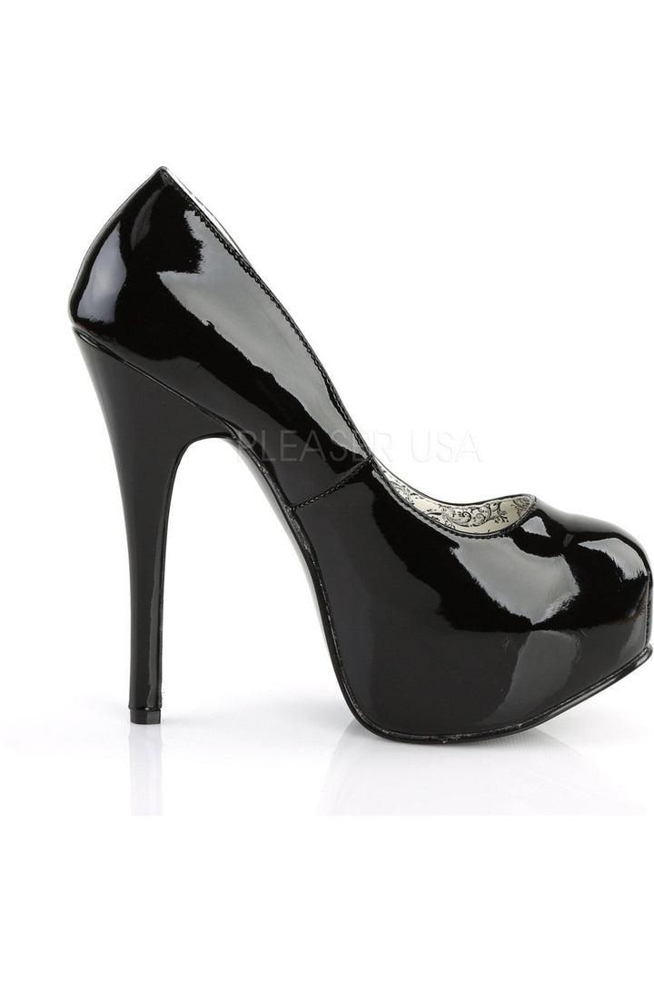 TEEZE-06 Pump | Black Patent-Bordello-Pumps-SEXYSHOES.COM