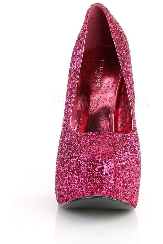 Pleaser Pink Label TEEZE-06GW Pump in Fuchsia Glitter