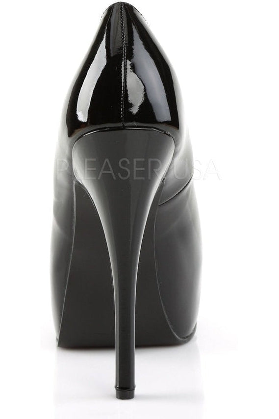 Pleaser Pink Label TEEZE-06W Pump in Black Patent