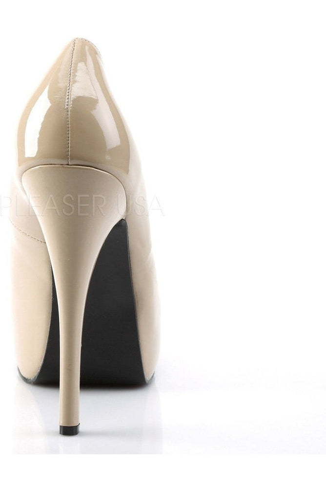 TEEZE-06W Pump | Bone Patent-Pleaser Pink Label-Pumps-SEXYSHOES.COM