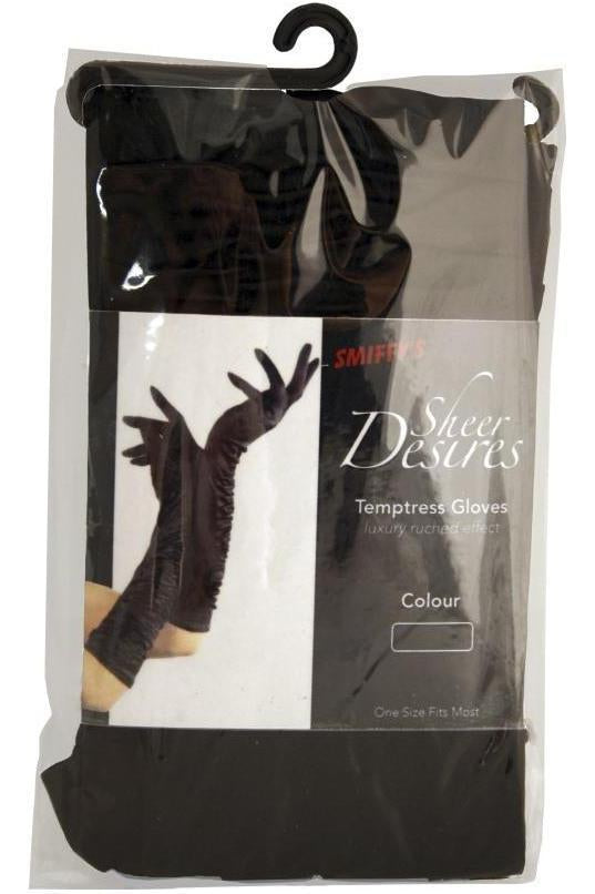 Temptress Gloves | Black-Fever-Black-Gloves-SEXYSHOES.COM