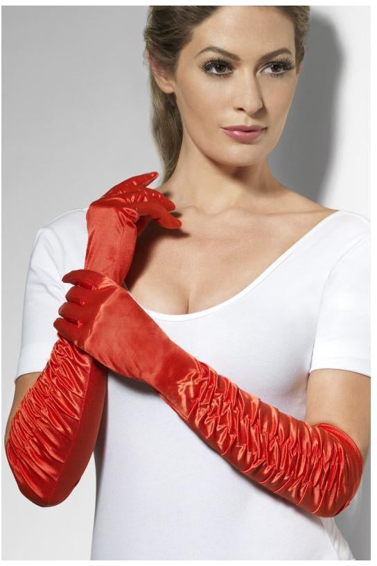 Temptress Gloves | Red-Fever-Red-Gloves-SEXYSHOES.COM