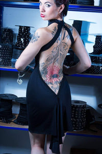 Patrice Catanzaro Texas Edgy Dress in Black Lycra