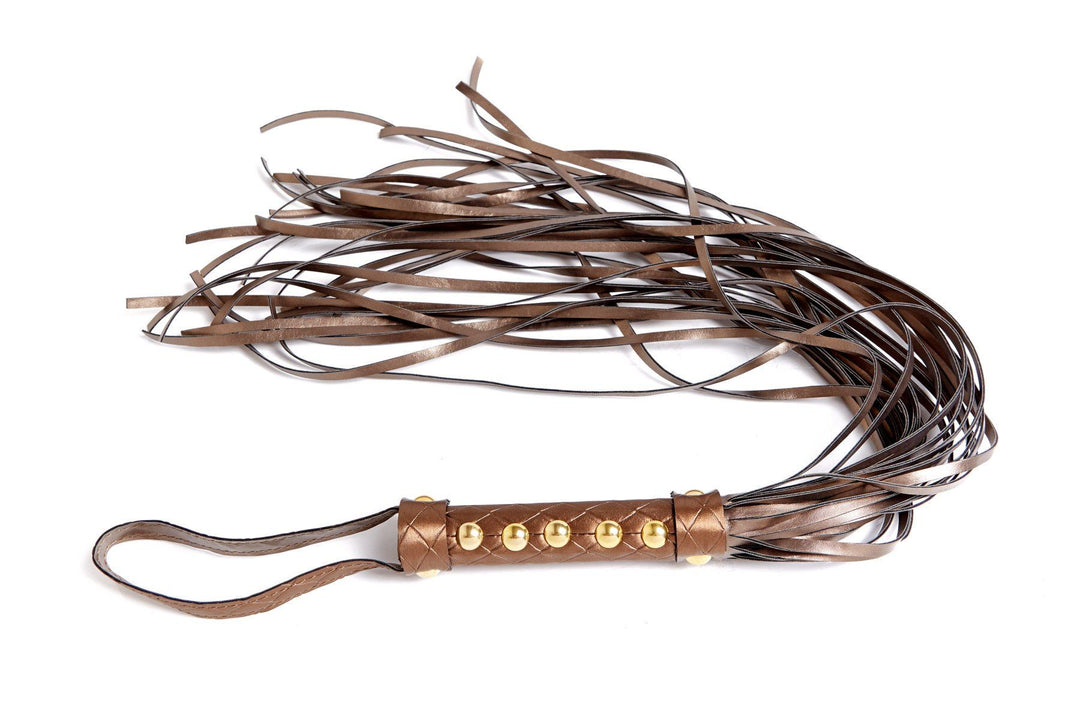The Temptress Whip-Paddle + Floggers-X-Play-Gold-O/S-SEXYSHOES.COM