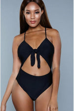 Tie Front One Piece Swimsuit