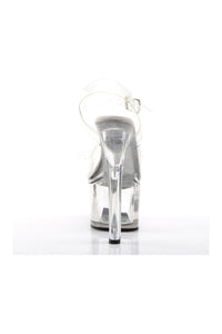 Pleaser TIPJAR-708-5 Platform Sandal in Clear Vinyl
