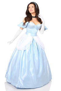 Daisy Corsets Top Draw Six Piece Fairytale Princess Corset Costume in Blue  from SexyShoes.com