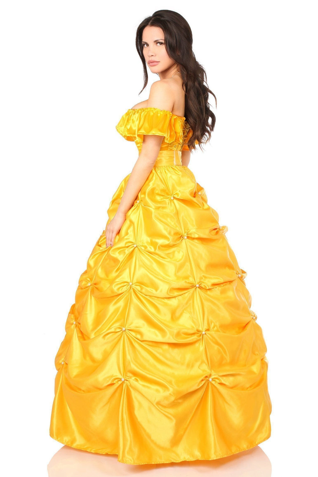 Daisy Corsets Top Drawer 3 Piece Fairytale Beauty Corset Costume in Yellow 