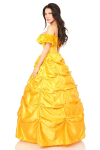 Daisy Corsets Top Drawer 3 Piece Fairytale Beauty Corset Costume in Yellow 