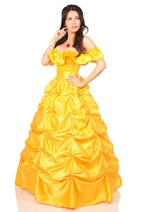 Daisy Corsets Top Drawer 3 Piece Fairytale Beauty Corset Costume in Yellow  from SexyShoes.com