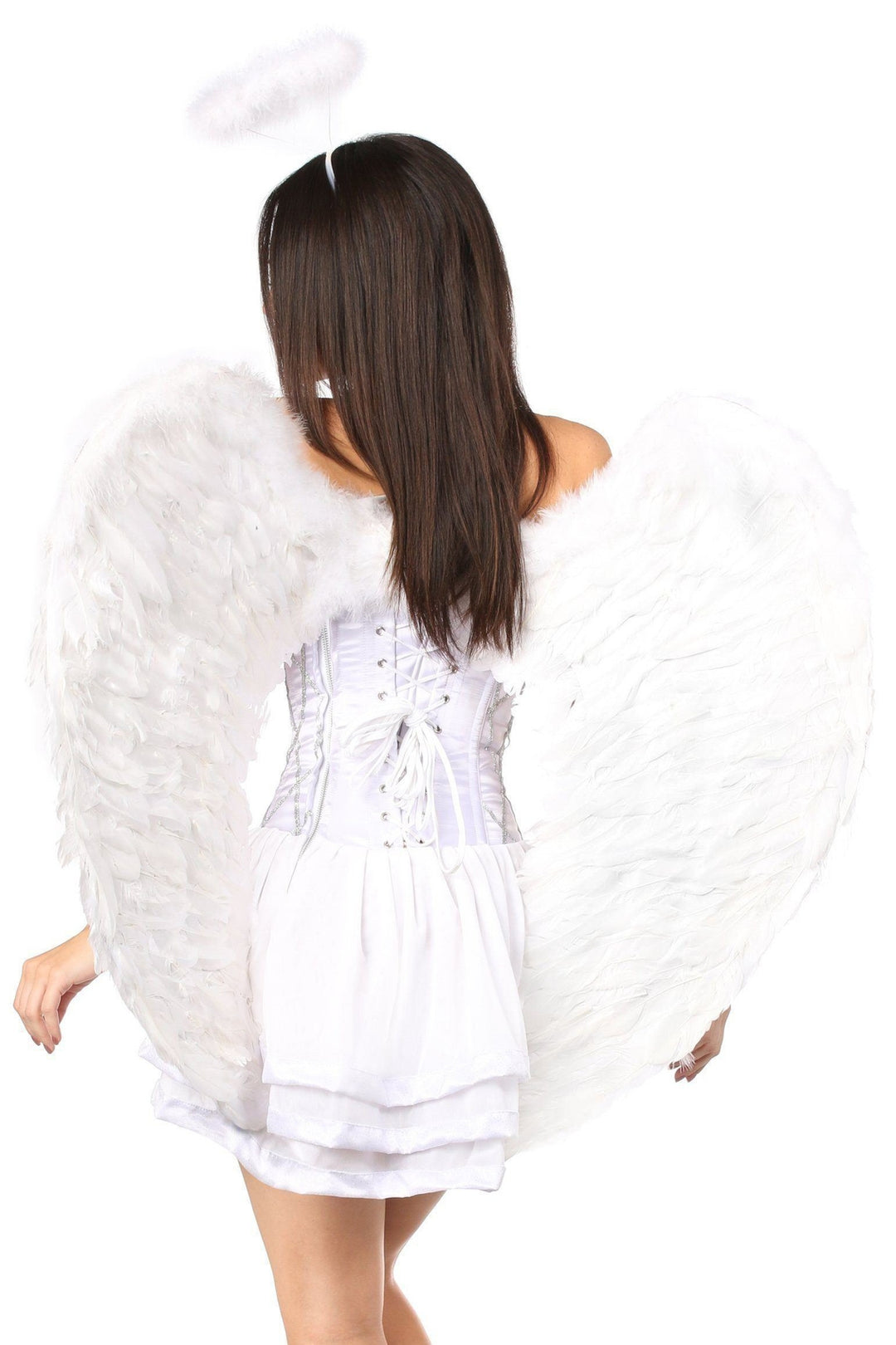 Daisy Corsets Top Drawer 3 Piece Sweet Angel Costume in White 