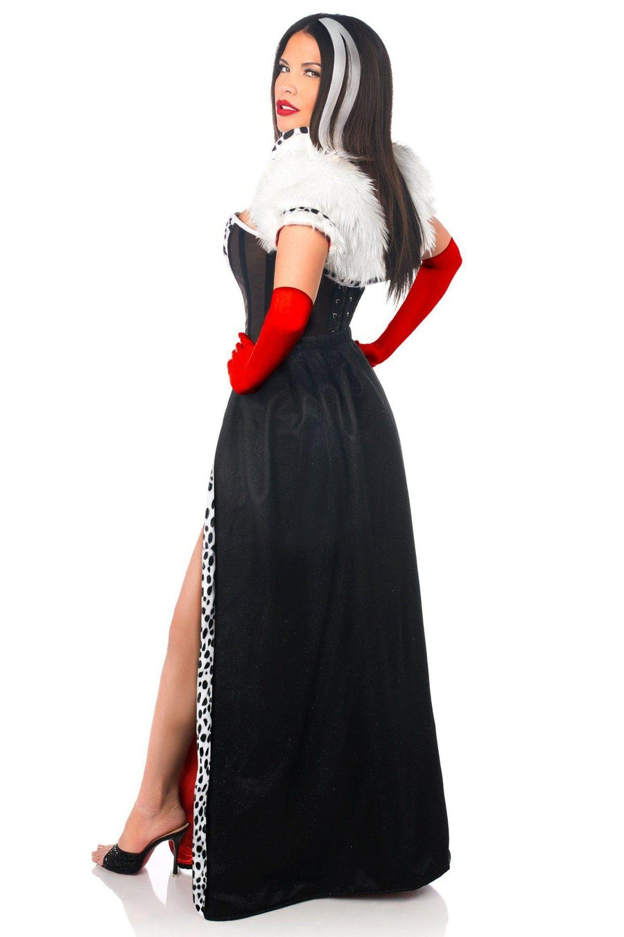 Daisy Corsets Top Drawer 4 PC Devious Dog Snatcher Costume in Black 