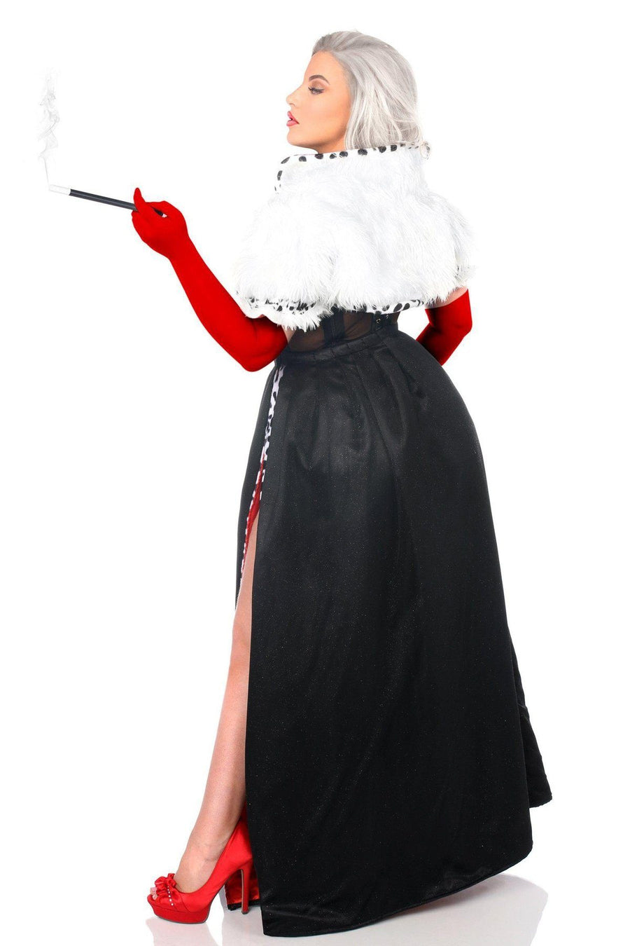 Daisy Corsets Top Drawer 4 PC Devious Dog Snatcher Costume in Black 