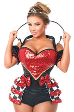 Top Drawer 6 PC Royal Red Queen Corset Costume