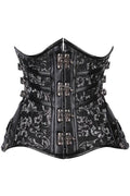 Top Drawer CURVY Steampunk Steel Double Boned Under Bust Corset