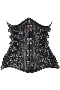 Daisy Corsets Top Drawer CURVY Steampunk Steel Double Boned Under Bust Corset in Multi  from SexyShoes.com