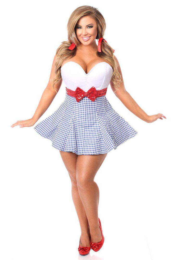 Top Drawer Kansas Girl Corset Dress-Daisy Corsets-SEXYSHOES.COM