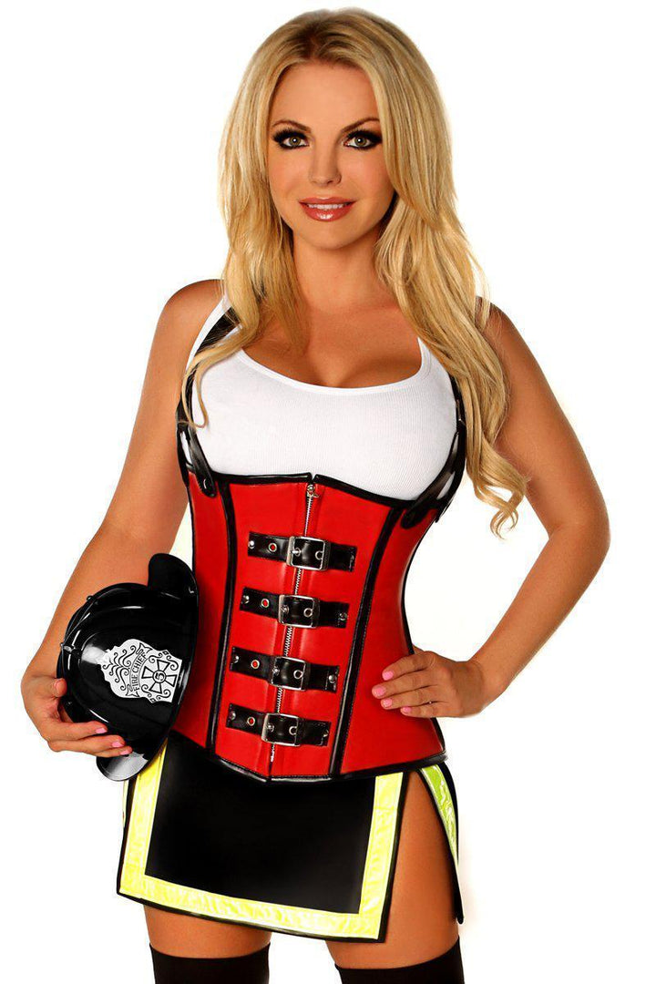 Top Drawer Plus Size Five Alarm Firegirl Costume-Animal Costumes-Daisy Corsets-Yellow-5XL-SEXYSHOES.COM