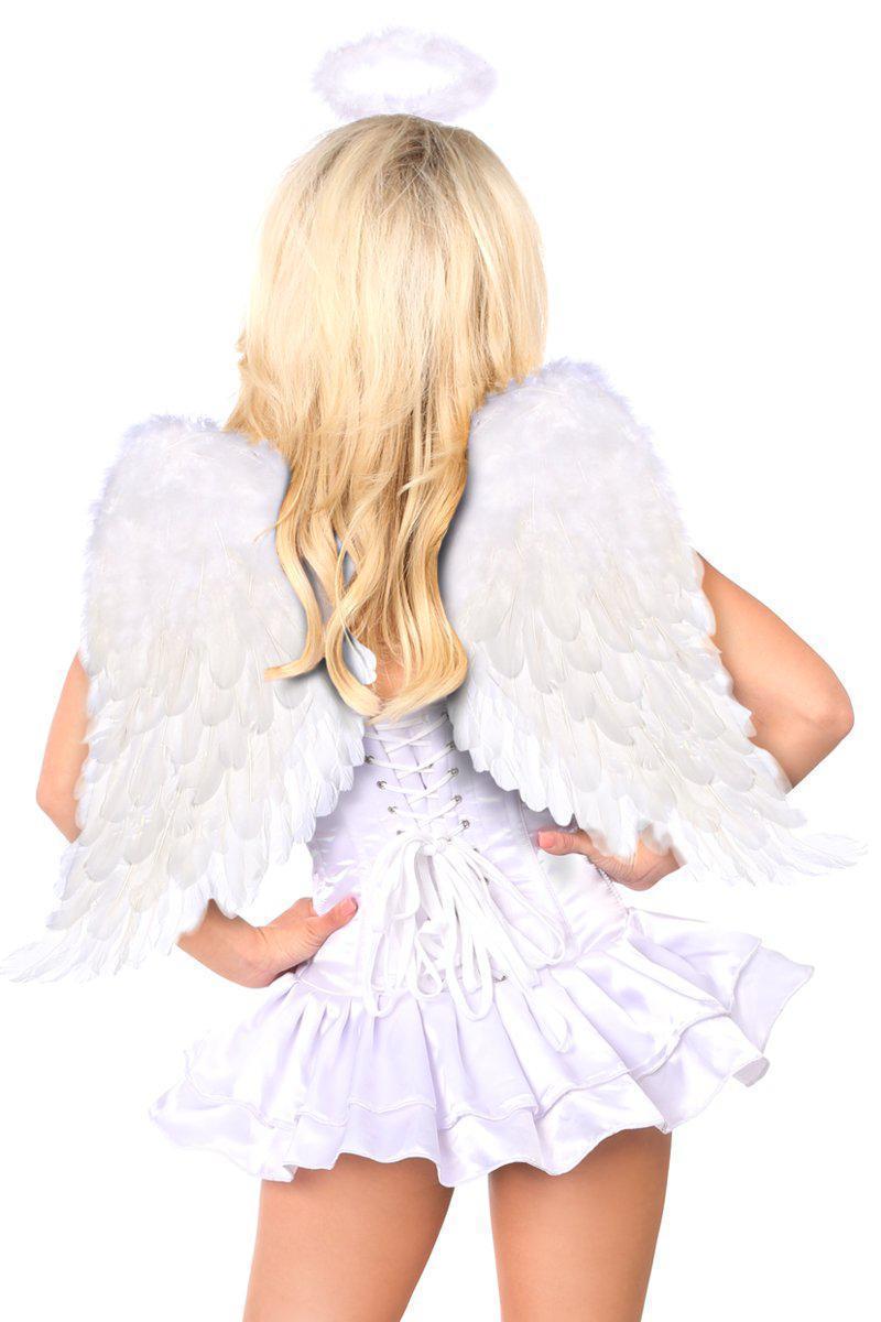 Top Drawer Plus Size Innocent Angel Corset Dress Costume-Daisy Corsets-SEXYSHOES.COM
