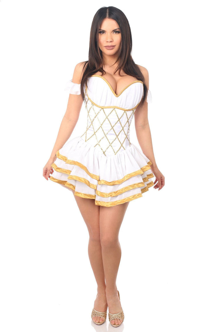 Top Drawer Plus Size Steel Boned Greek Goddess Corseted Dress-Daisy Corsets-SEXYSHOES.COM