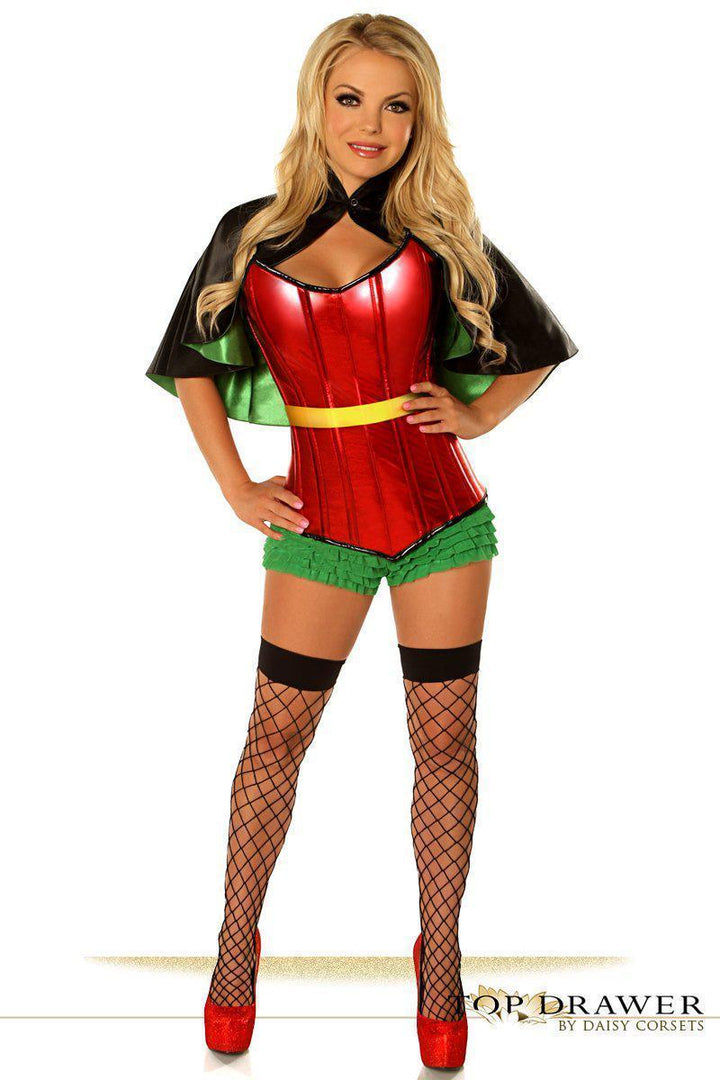 Top Drawer Plus Size Superhero Sidekick Corset Costume-Daisy Corsets-SEXYSHOES.COM