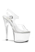TREASURE-708 Exotic Sandal | Clear Vinyl