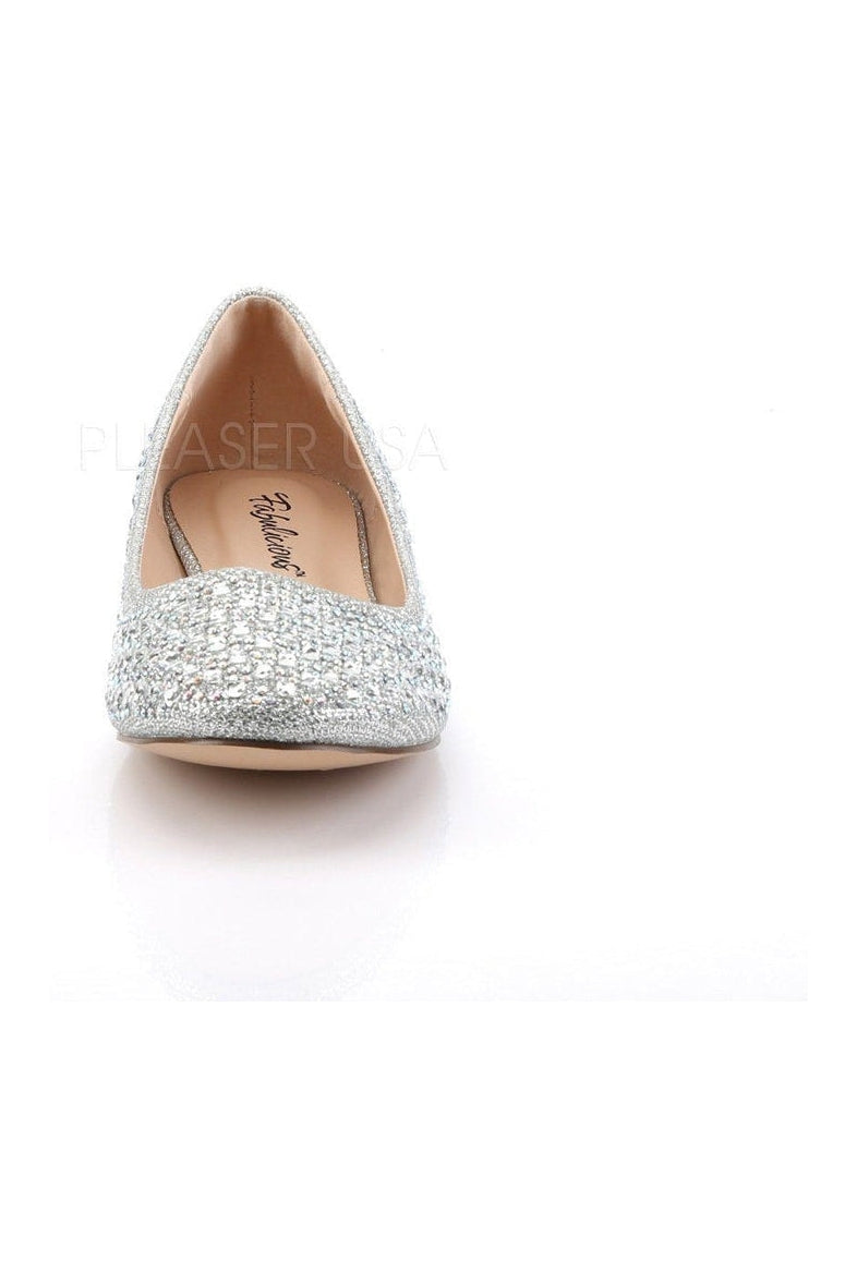TREAT-06 Flat | Silver Fabric-Fabulicious-Flats-SEXYSHOES.COM