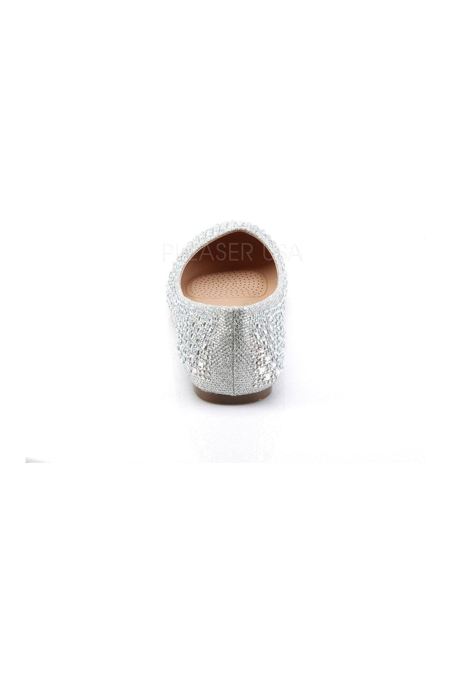 TREAT-06 Flat | Silver Fabric-Fabulicious-Flats-SEXYSHOES.COM