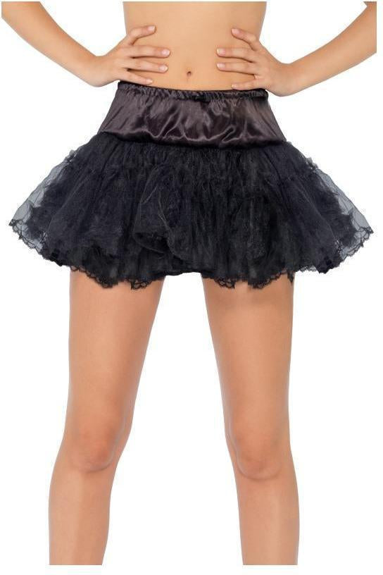 Tulle Petticoat | Black-Fever-Black-TuTu + Petticoat-SEXYSHOES.COM