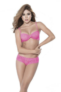 Mapale Two Piece Lace Set in Pink  from SexyShoes.com