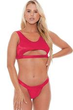 Underboob Cutout Crop Top