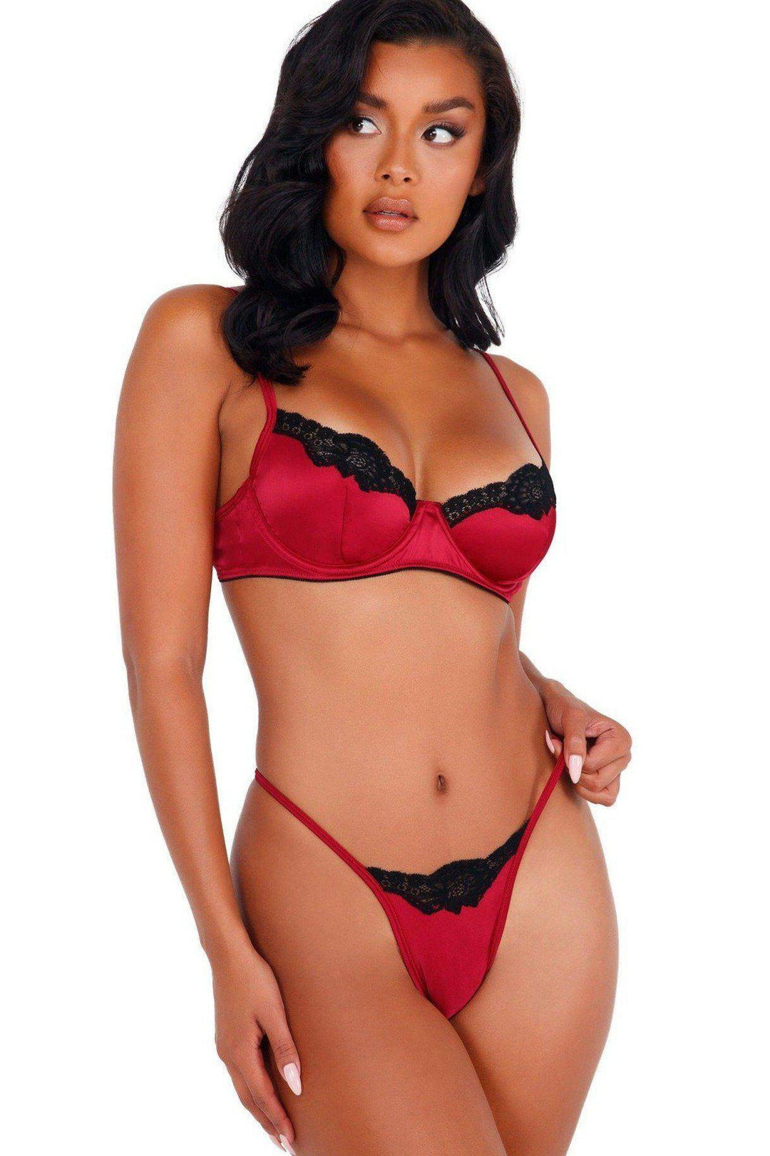 Underwire Bra Set-Lingerie Sets-Roma Confidential-SEXYSHOES.COM