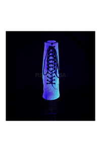 Pleaser UNICORN-1020G Exotic Ankle Boot in Purple Glitter