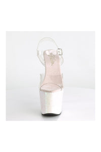 Pleaser UNICORN-708LG Exotic Sandal in Clear Vinyl