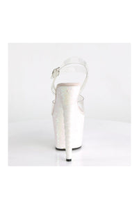 Pleaser UNICORN-708LG Exotic Sandal in Clear Vinyl