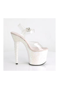 Pleaser UNICORN-708LG Exotic Sandal in Clear Vinyl