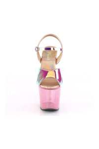 Pleaser UNICORN-711T Platform Sandal in Fuchsia Vinyl