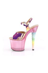 Pleaser UNICORN-711T Platform Sandal in Fuchsia Vinyl
