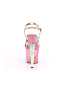 Pleaser UNICORN-711T Platform Sandal in Fuchsia Vinyl