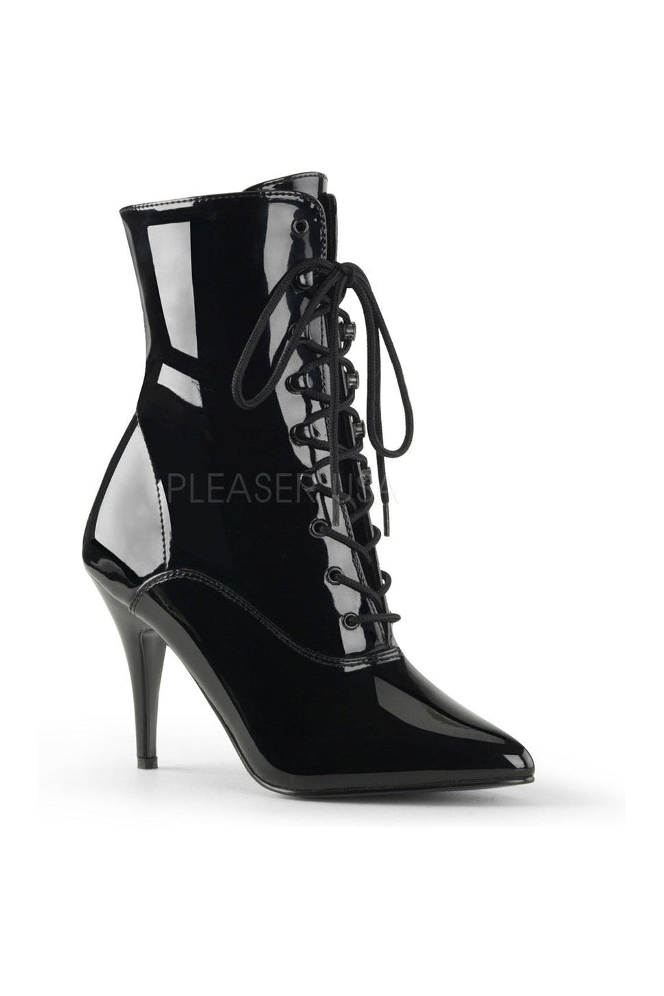 Pleaser VANITY-1020 Ankle Boot in Black Patent from SexyShoes.com