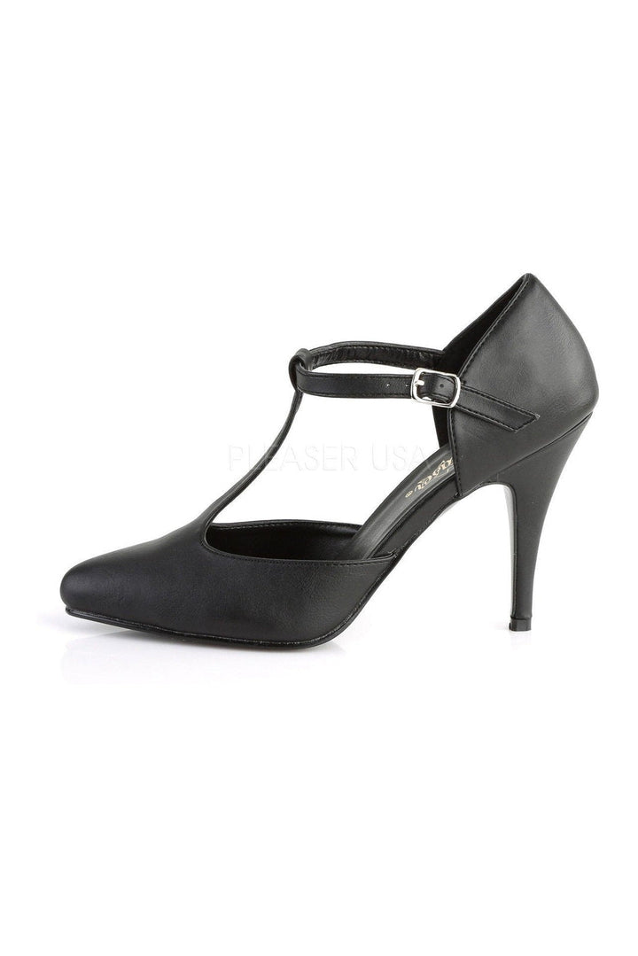 VANITY-415 Pump | Black Faux Leather-Pleaser-D'Orsays-SEXYSHOES.COM