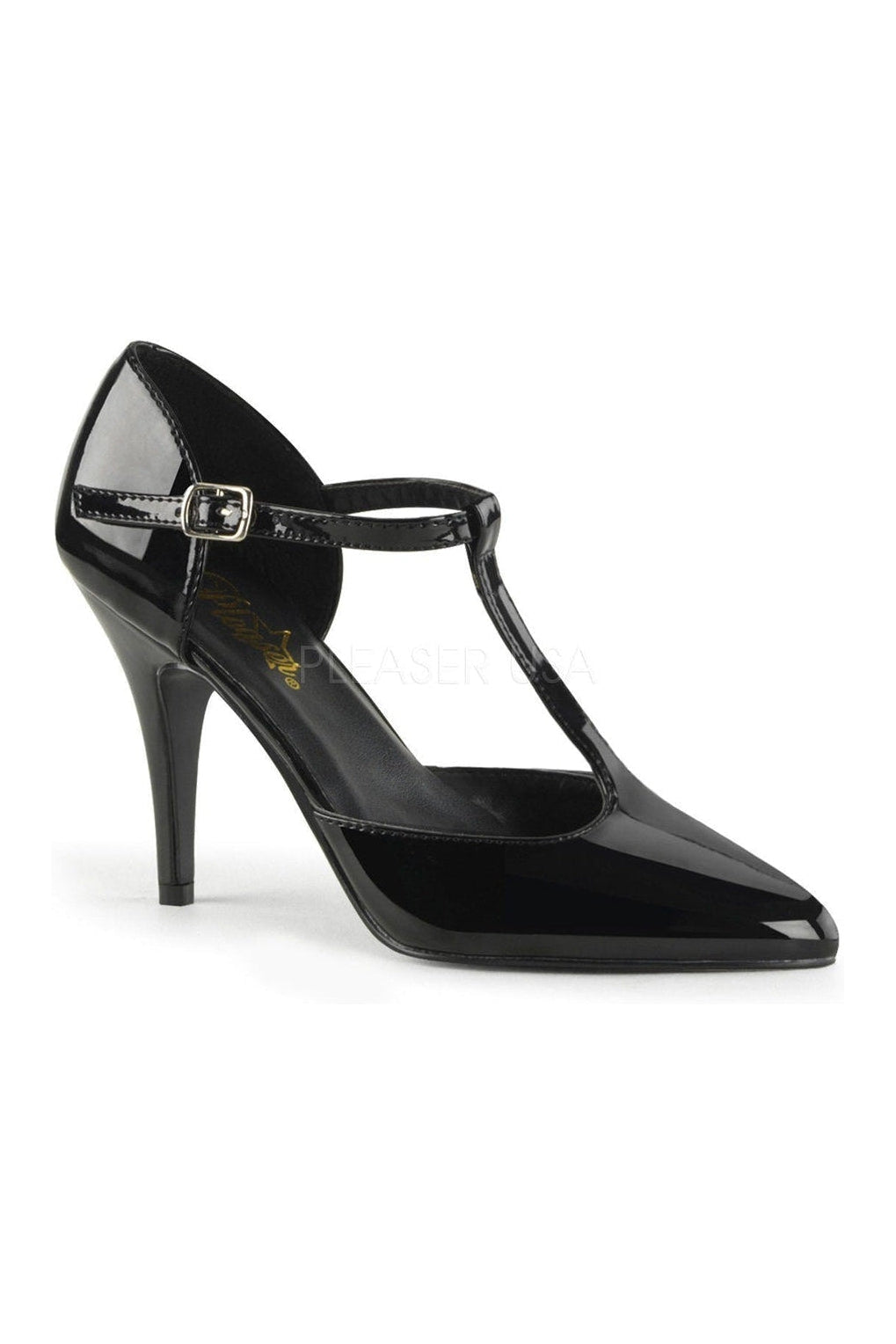 VANITY-415 Pump | Black Patent-Pleaser-Black-D'Orsays-SEXYSHOES.COM