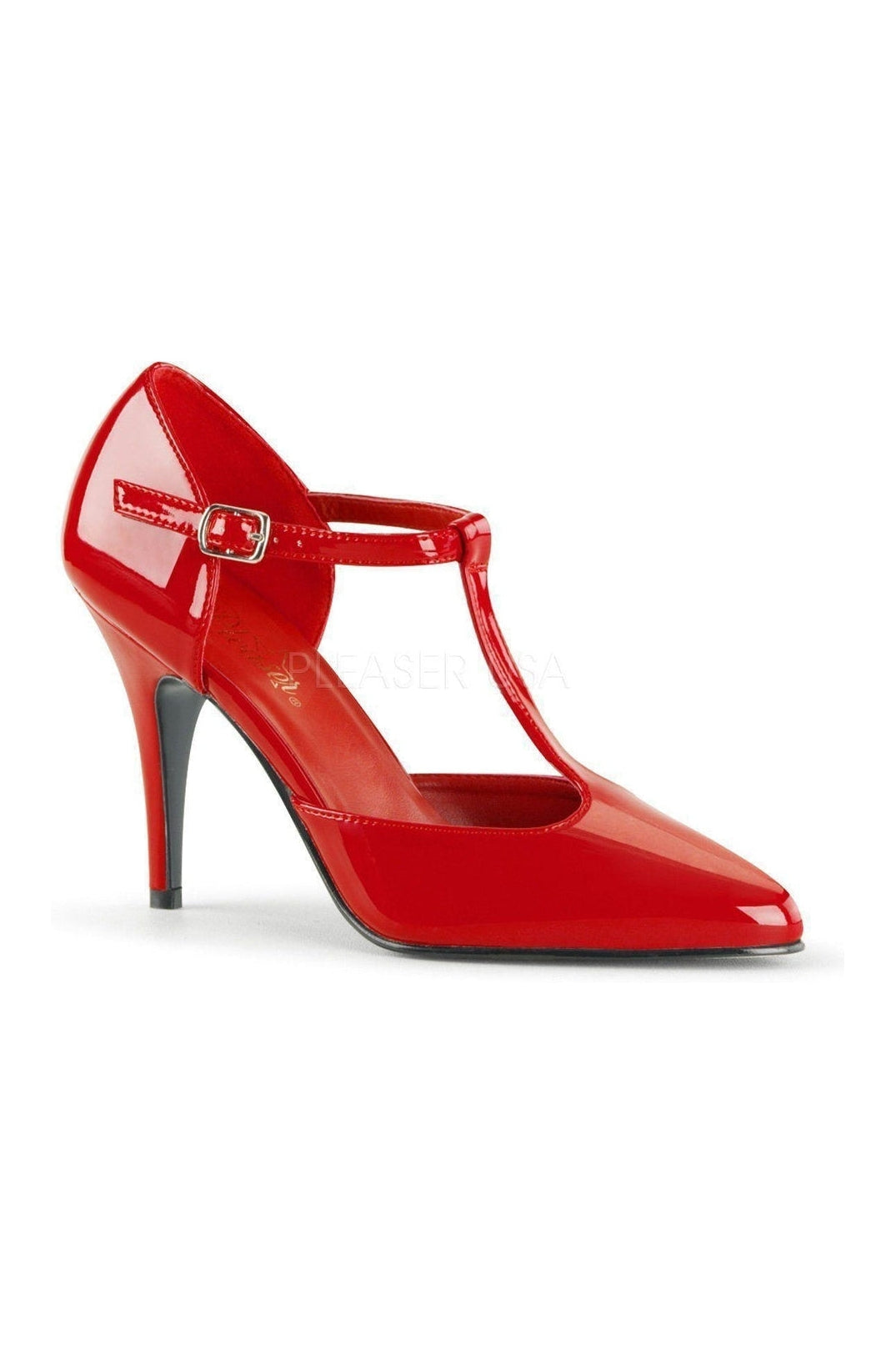 Pleaser VANITY-415 Pump in Red Patent from SexyShoes.com