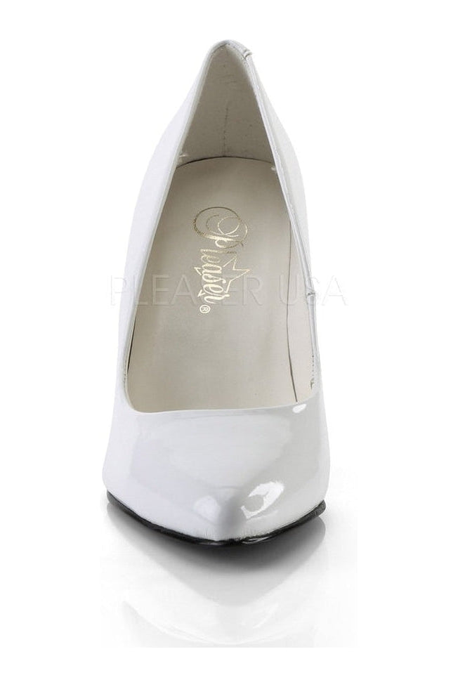 VANITY-420 Pump  | White Patent