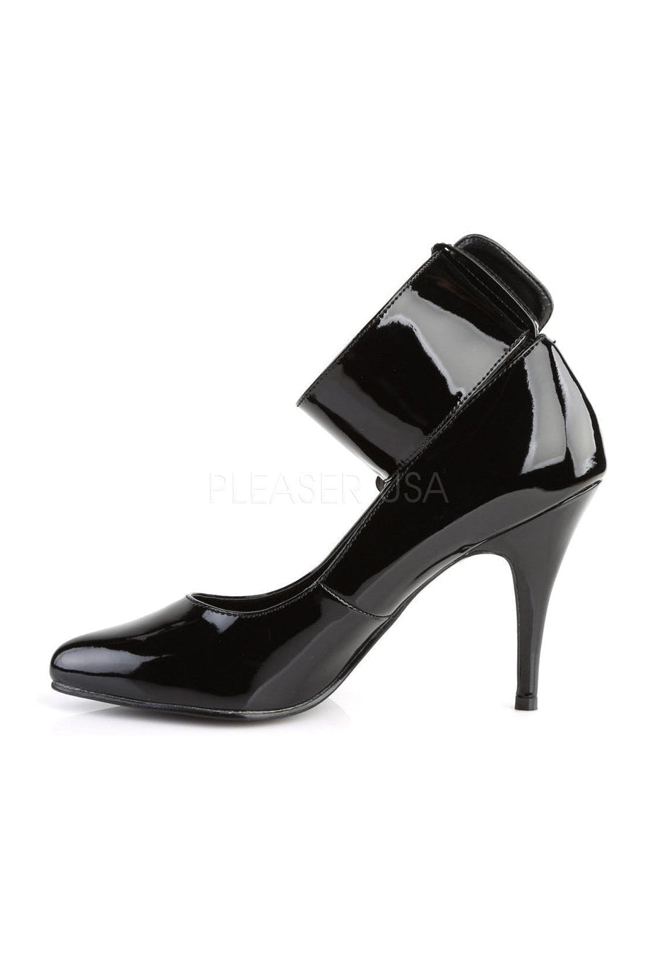 Pleaser VANITY-434 Pump in Black Patent