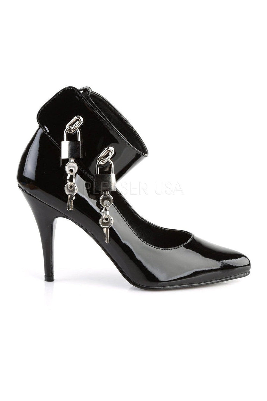 Pleaser VANITY-434 Pump in Black Patent
