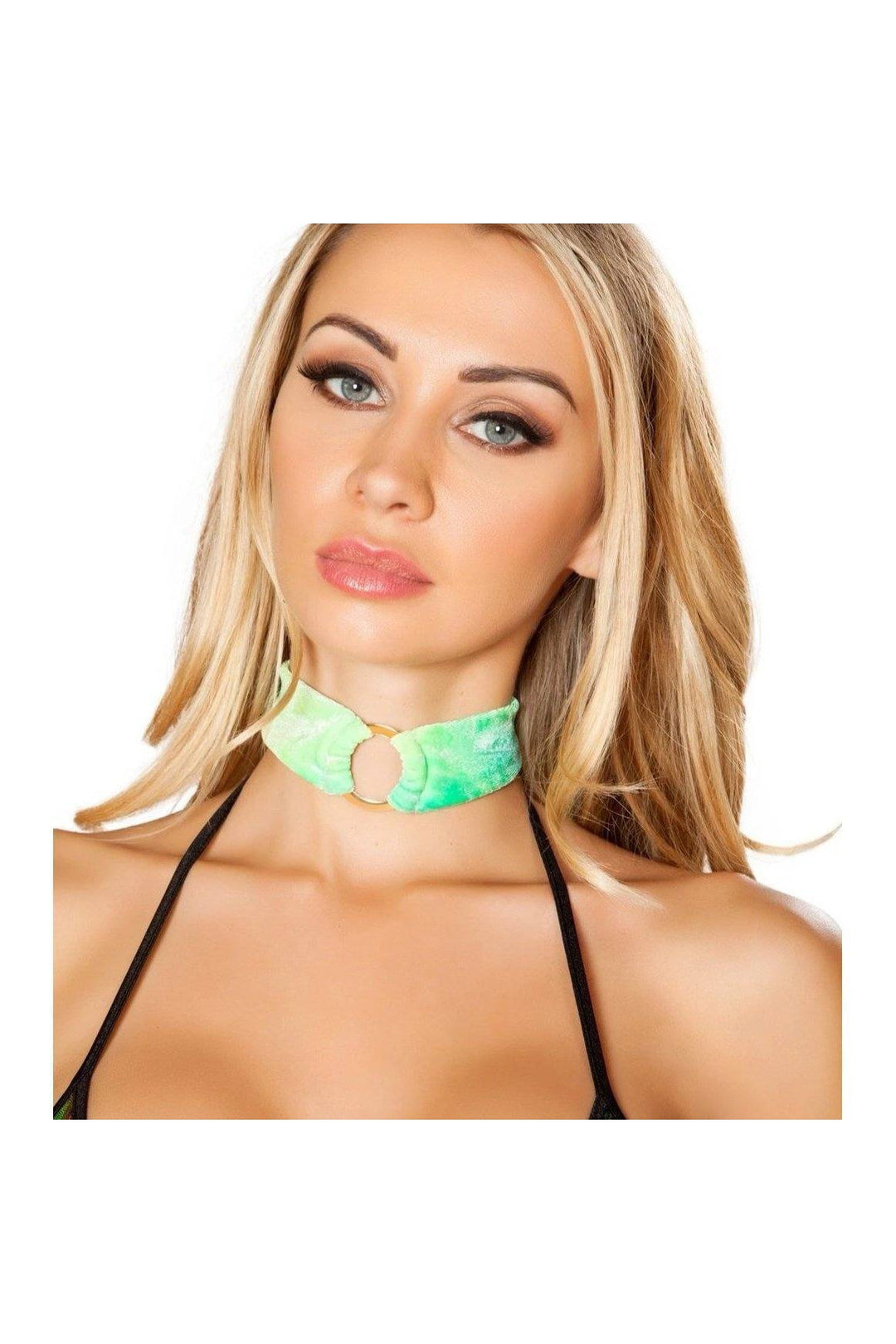 Velvet O-Ring Choker-Roma Dancewear