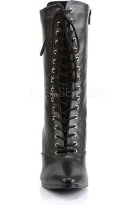 Funtasma VICTORIAN-120 Ankle Boot in Black Faux Leather